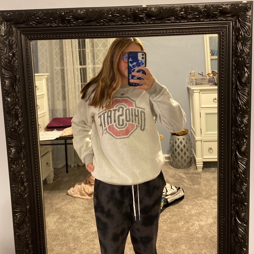 ohio state inside out crewneck